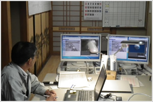 モニターによる監視状況